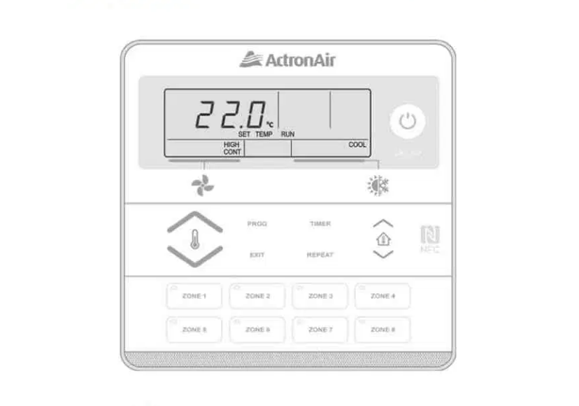 Actron Air LR7-1W 7 Day Wall Controller | White – Air Conditioner ...