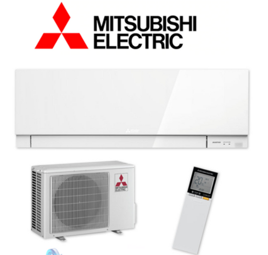 Mitsubishi Electric MSZEF25VGWKIT 2.5kW EF Series Split System | White